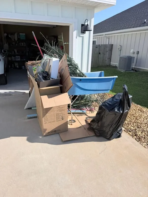 Items ready for curbside pickup
