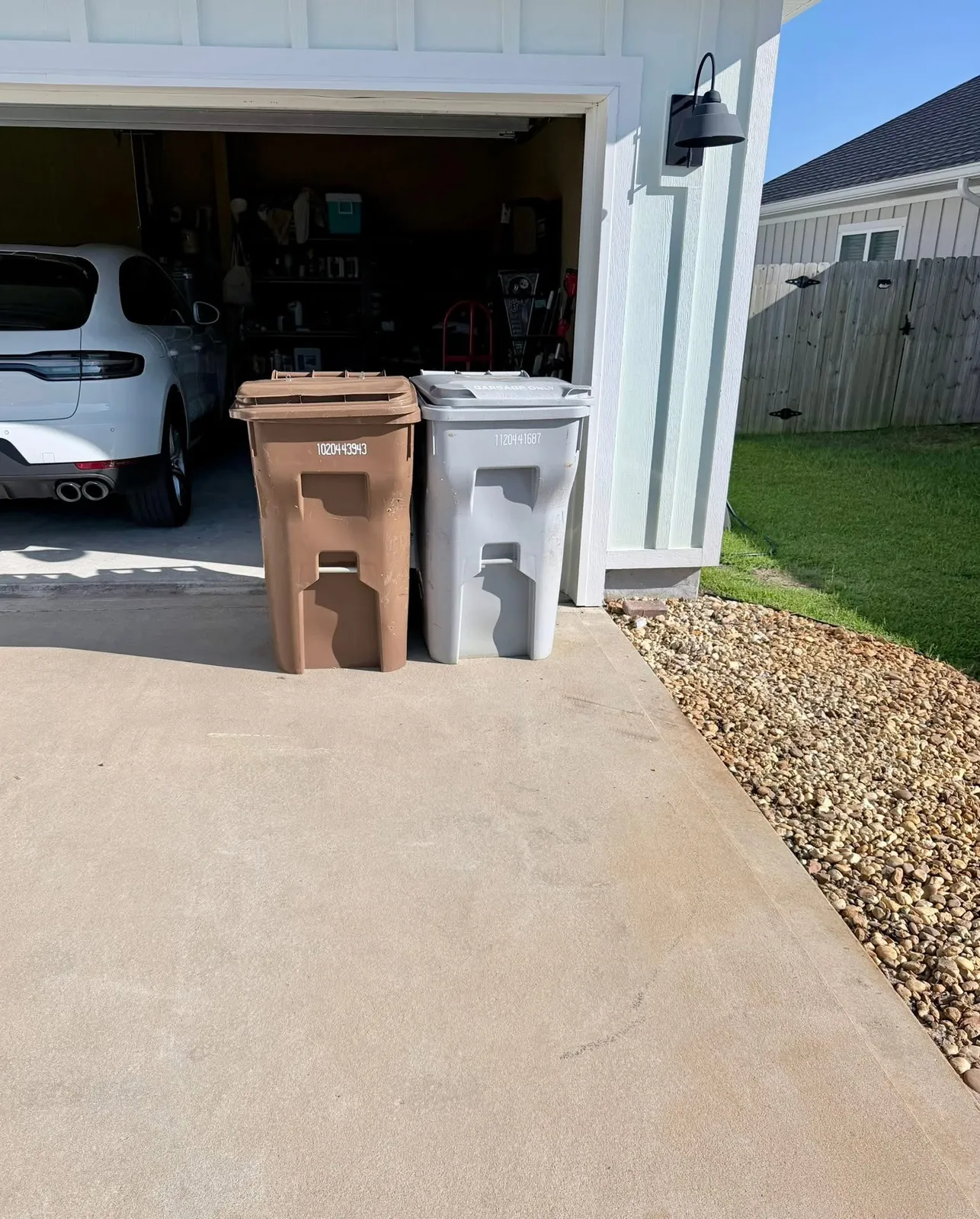 Completed curbside cleanup