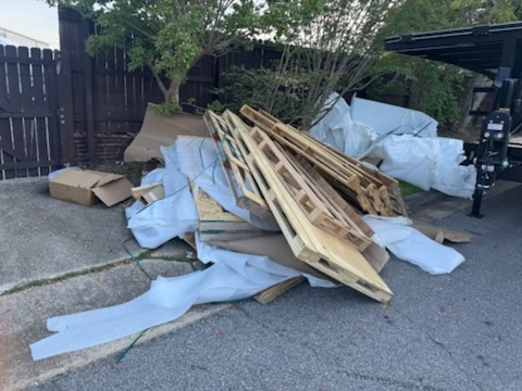 Earlier curbside staging project