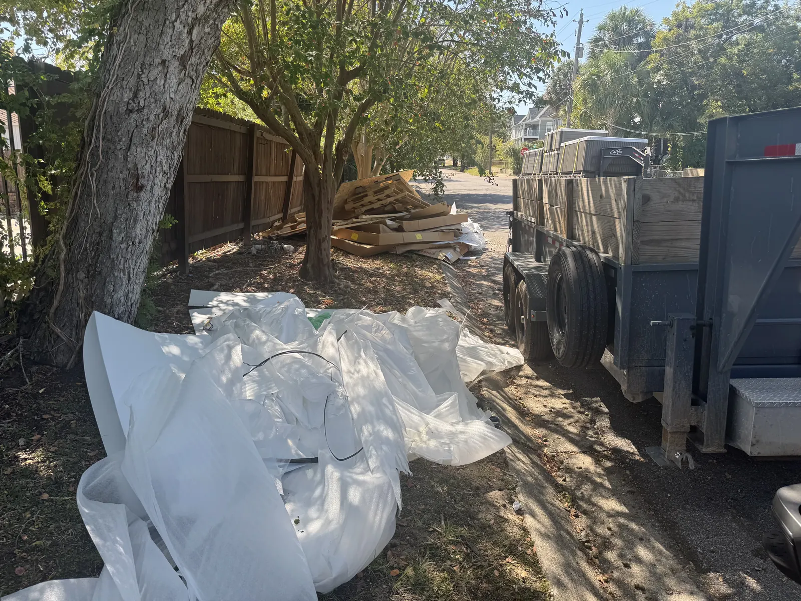 Earlier driveway trailer placement